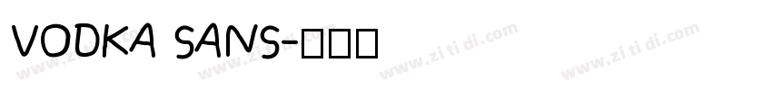 VODKA SANS字体转换
